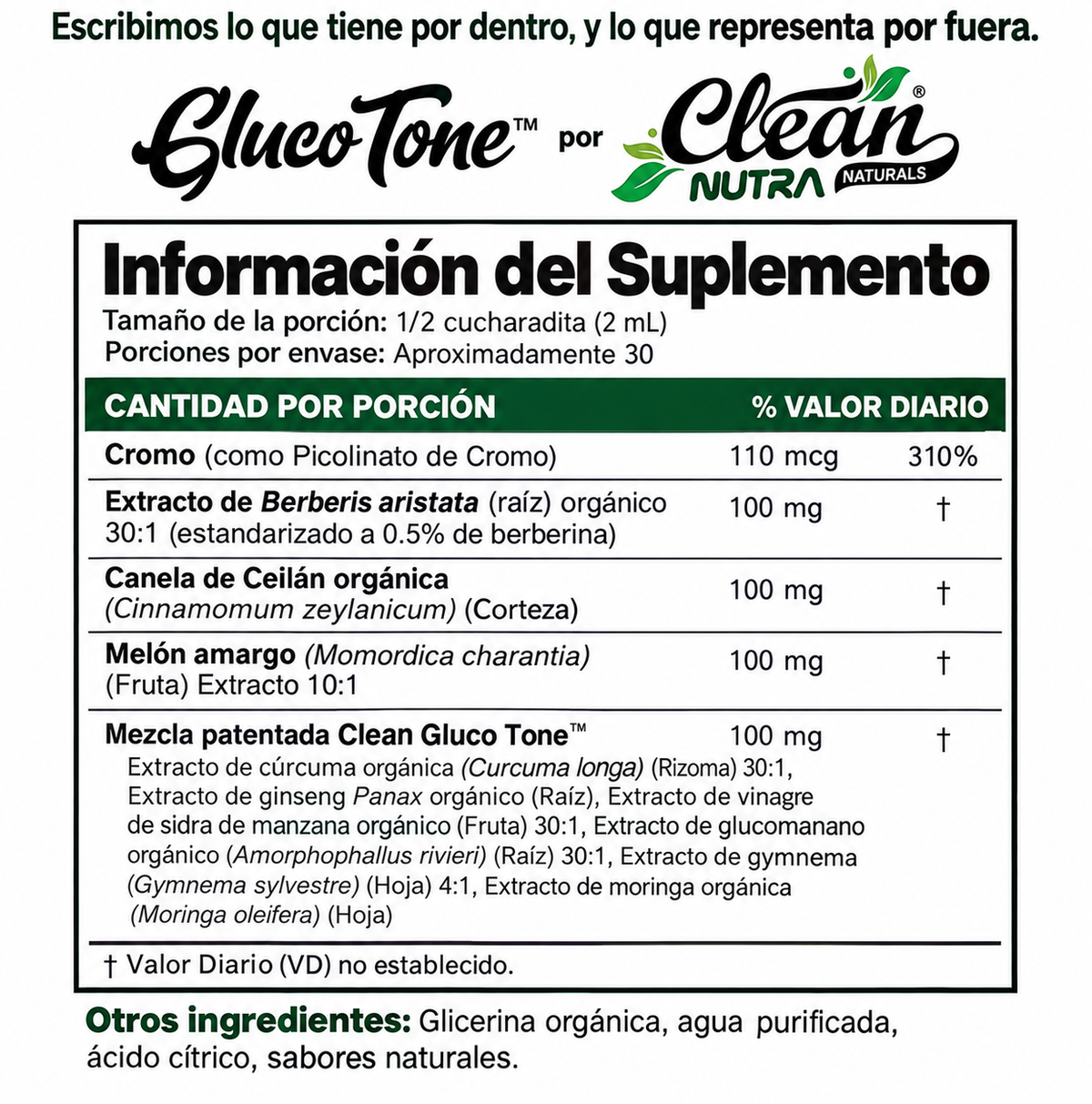 Berberine Metabolic Drops control total de la azucar.