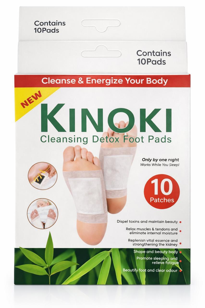 caja kinoki parches de desintoxicación
