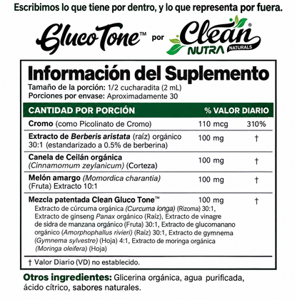 Berberine Metabolic Drops control total de la azucar.