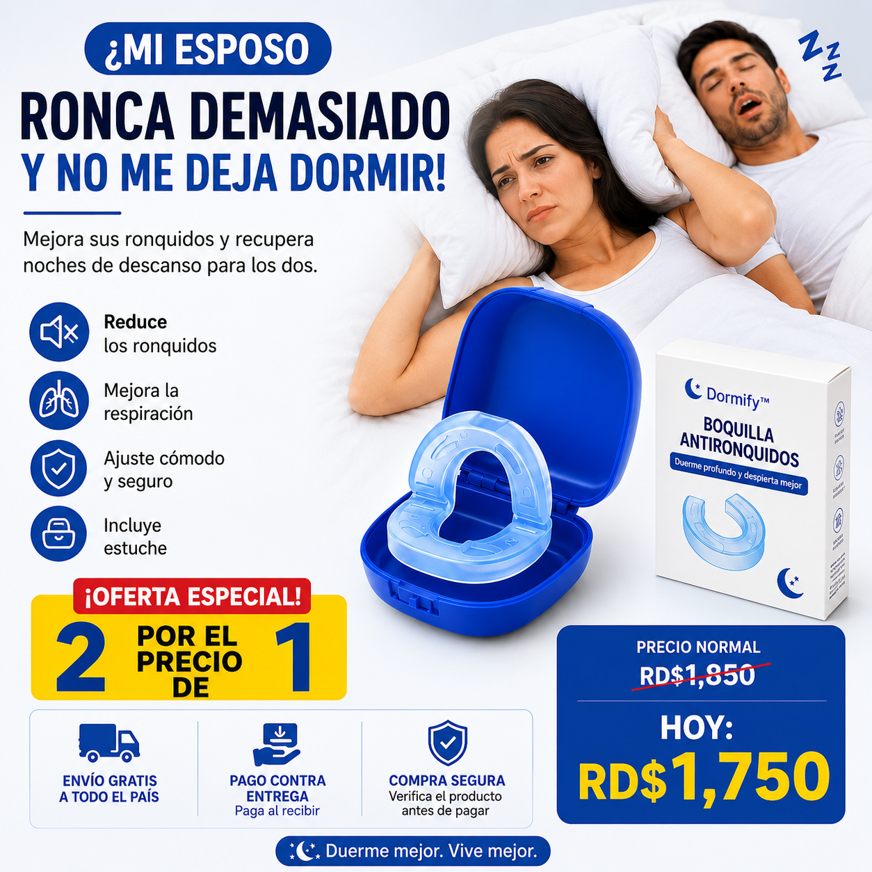 Dormify™Boquilla Antirronquidos Ajustable